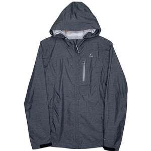 Paradox Waterproof Lightweight Raincoat Jacket L Hooded Travel Heather Charcoal